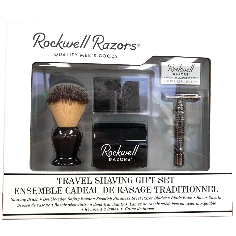 Rockwell Razors - Travel Shaving Gift Set - Gunmetal Razor