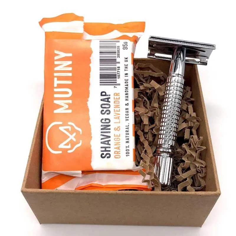 Safety Razor Mini Set - Orange & Lavender