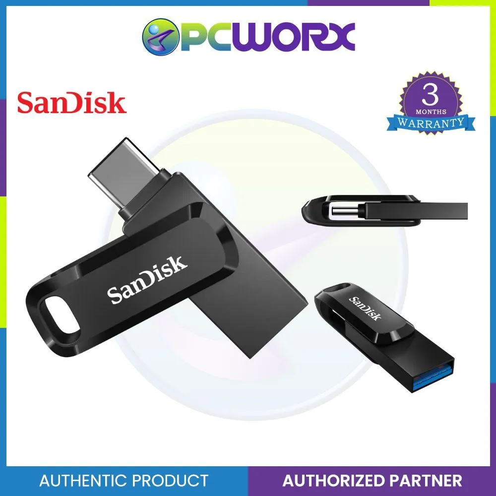 SanDisk 512GB Ultra Dual Drive Go USB Type-C Flash Drive - Black | Green