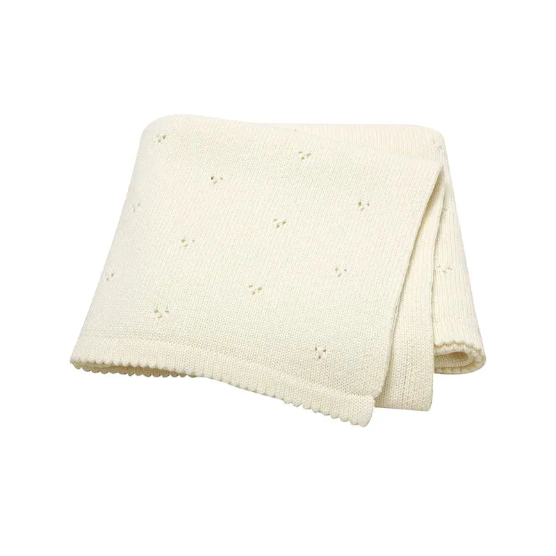 SnuggleSoft Cotton Knit Baby Blanket