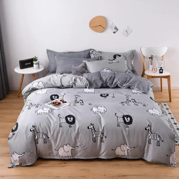 Solstice 3D Universe Stars Bedding 3 / 4pcs Kit Cartoon BedSheet Pillowcase Bedclothes Bed Linen Single Twin Full Queen Sizes