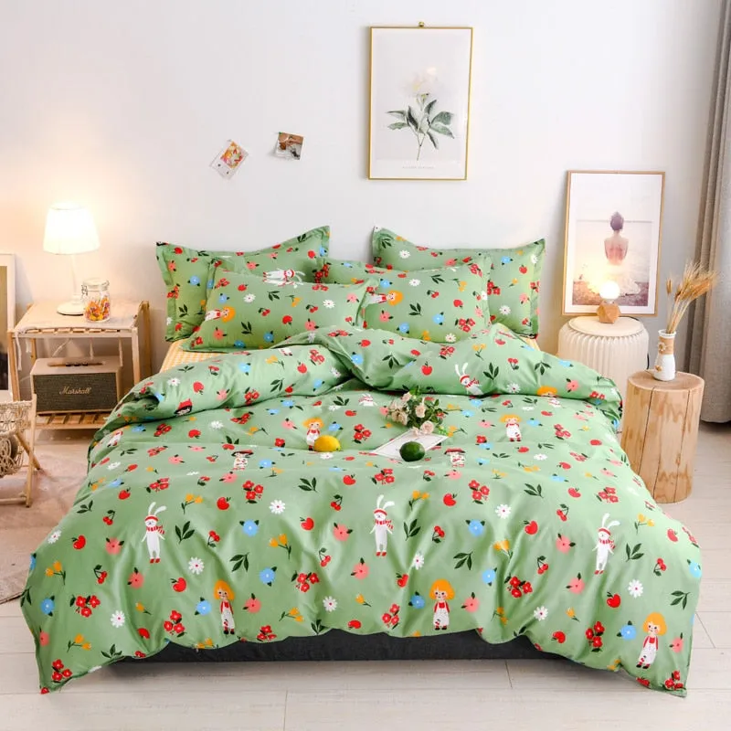 Solstice 3D Universe Stars Bedding 3 / 4pcs Kit Cartoon BedSheet Pillowcase Bedclothes Bed Linen Single Twin Full Queen Sizes