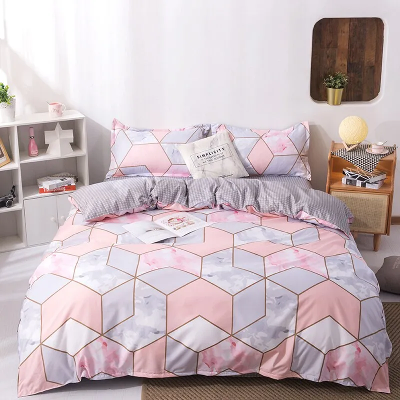 Solstice 3D Universe Stars Bedding 3 / 4pcs Kit Cartoon BedSheet Pillowcase Bedclothes Bed Linen Single Twin Full Queen Sizes