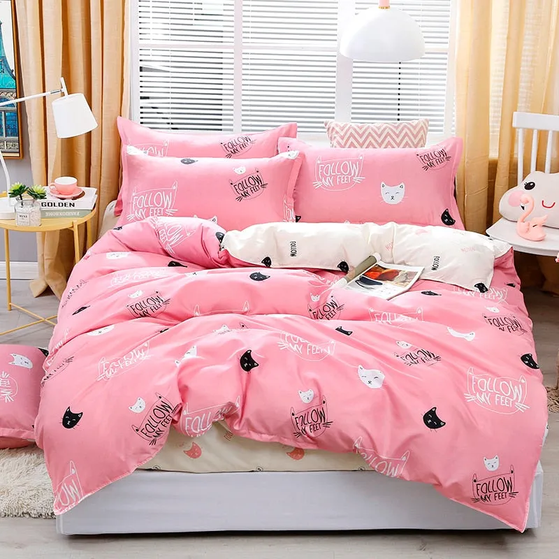 Solstice 3D Universe Stars Bedding 3 / 4pcs Kit Cartoon BedSheet Pillowcase Bedclothes Bed Linen Single Twin Full Queen Sizes