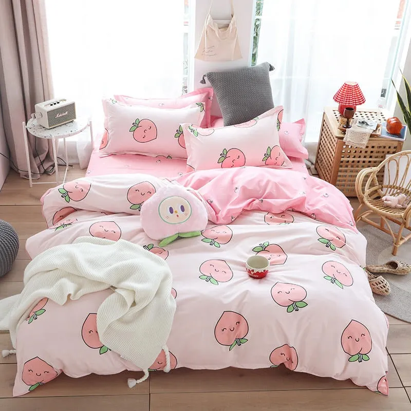 Solstice 3D Universe Stars Bedding 3 / 4pcs Kit Cartoon BedSheet Pillowcase Bedclothes Bed Linen Single Twin Full Queen Sizes