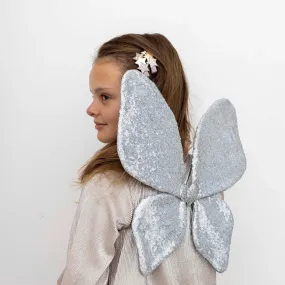 Sparkle Sequin Wings | Silver