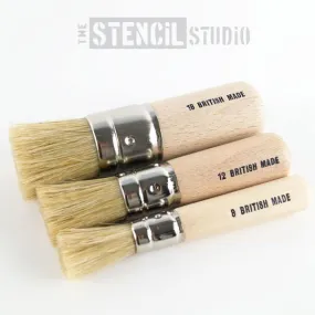 Stencil Brush Set - 3 Stencil Brushes - Get the Small Brush for FREE *Save £4.50*