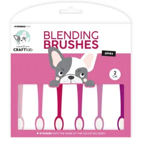 Studio Light Essentials 0.75" Blending Brushes 6/Pkg Nr. 15, Pinks