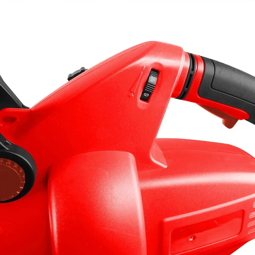 Sun Joe SBJ702E-RED 3-in-1 Electric Blower | 250 MPH | 13 Amp | Vacuum | Mulcher (Red)