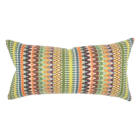 Sunrise Eclectic Stripe Lumbar Pillow Cover 11x21