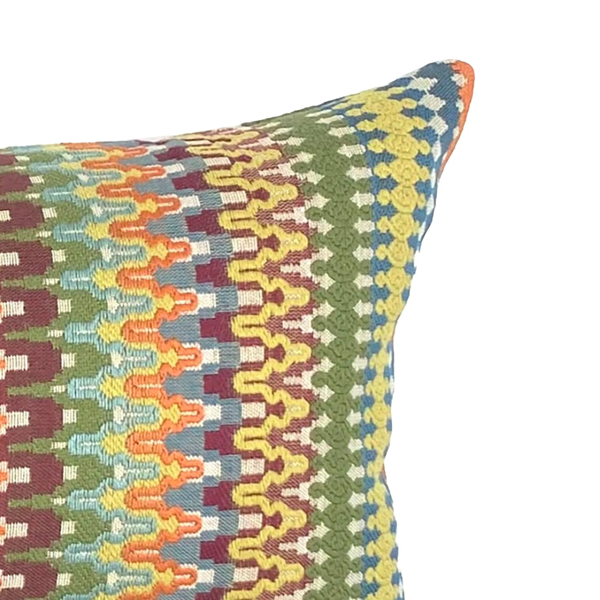 Sunrise Eclectic Stripe Lumbar Pillow Cover 11x21