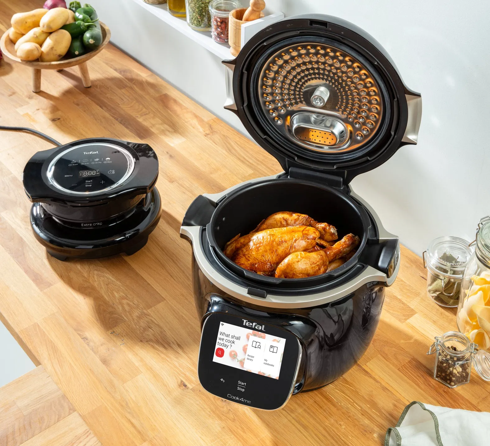 Tefal Cook4me Touch CY9128B Express Smart Multicooker & Pressure Cooker & BONUS Extra Crisp Lid