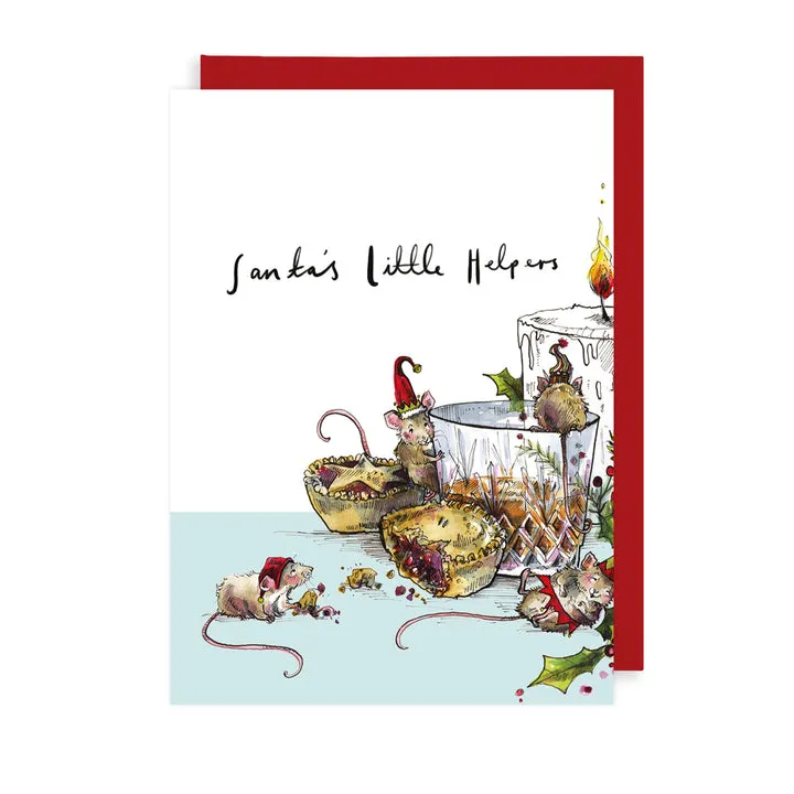 The Art File Santa's Little Helper Card