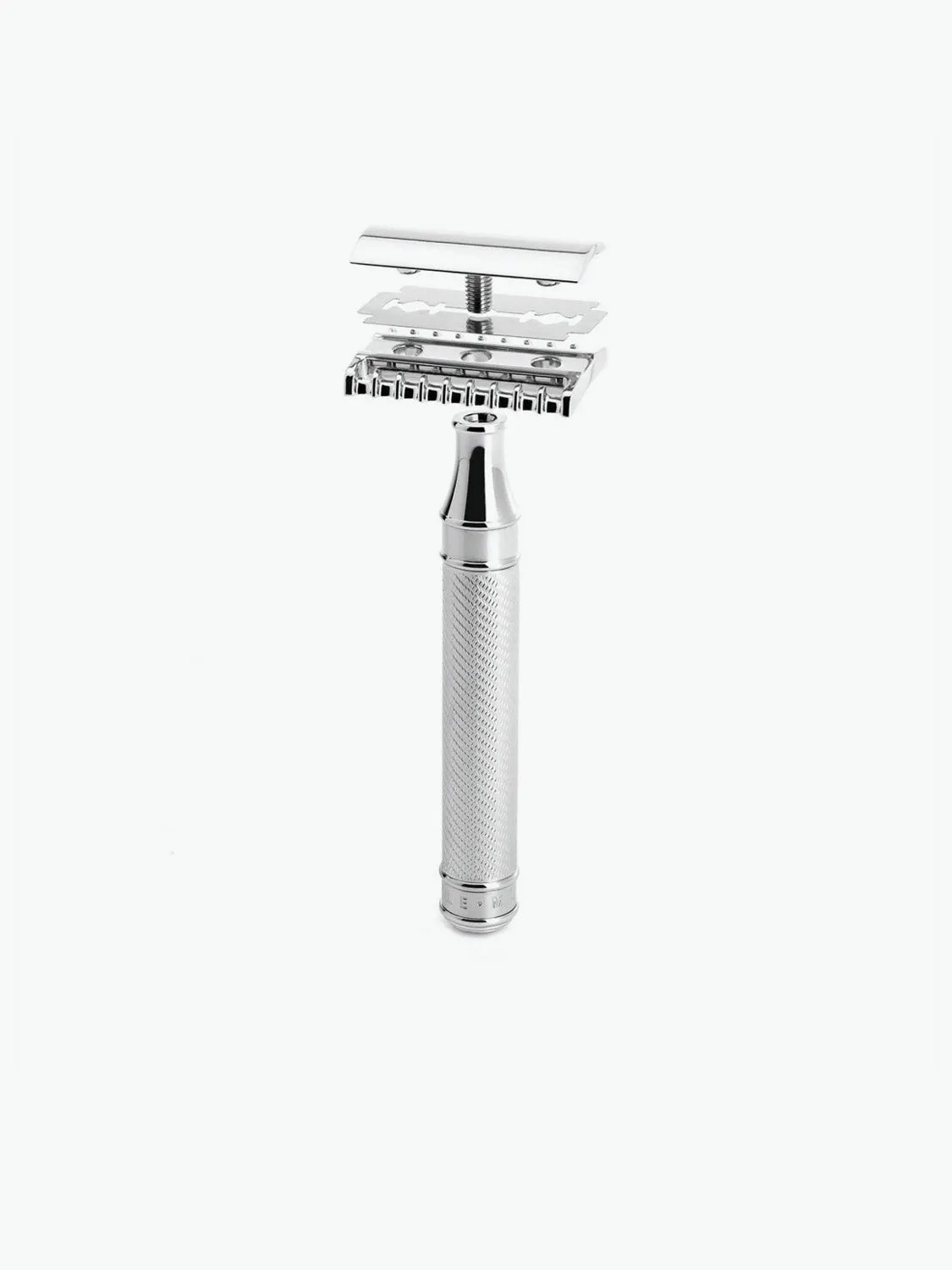 Traditional Grande Open Comb Safety Razor Silver