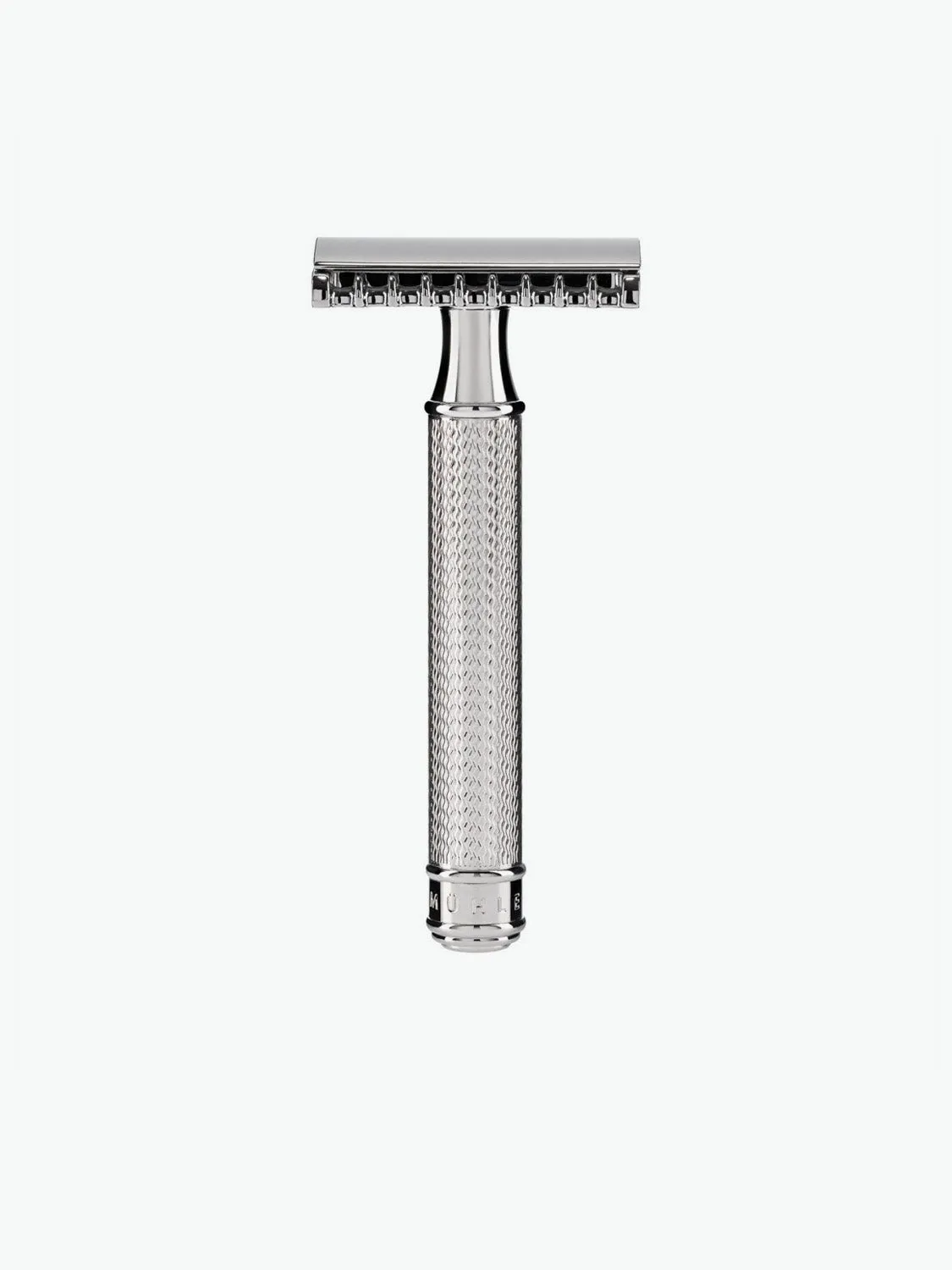 Traditional Open Comb Safety Razor Silver