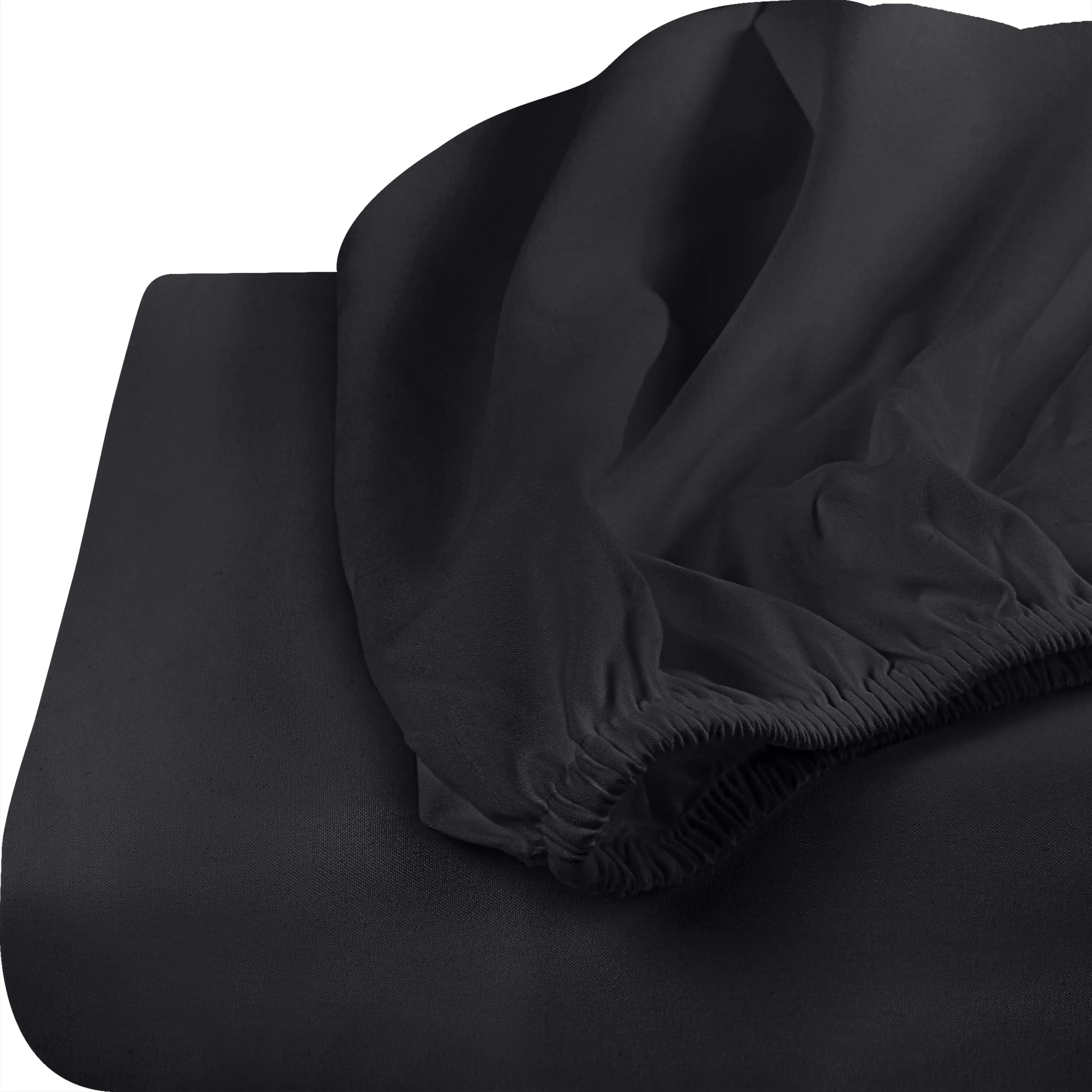 Utopia Bedding Full Fitted Sheet - Bottom Sheet - Deep Pocket - Soft Microfiber - Shrinkage and Fade Resistant - Easy Care -1 Fitted Sheet Only (Black)