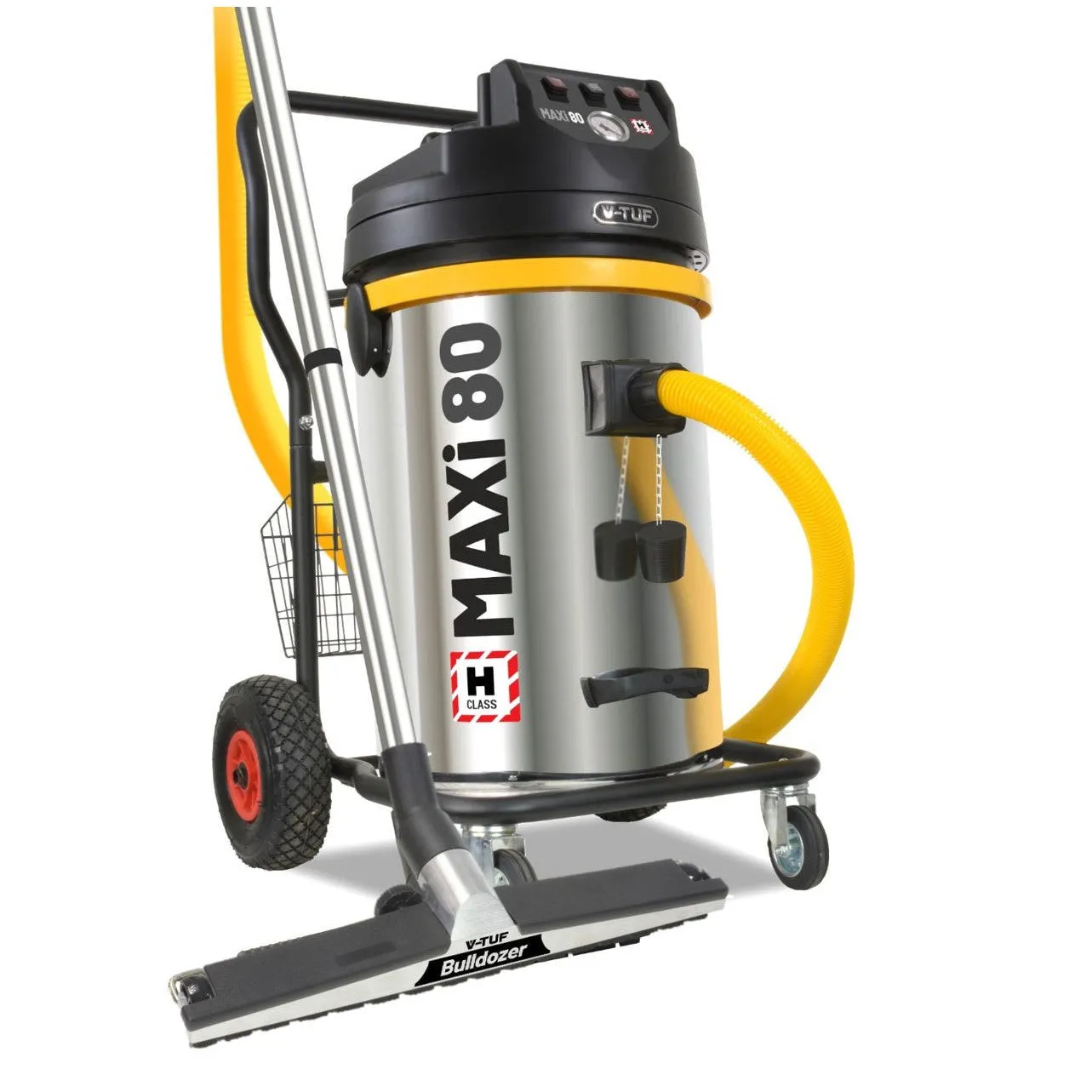 V-TUF MAXIH80 H Class Dust Extractor Vacuum Cleaner - 80L 3500W