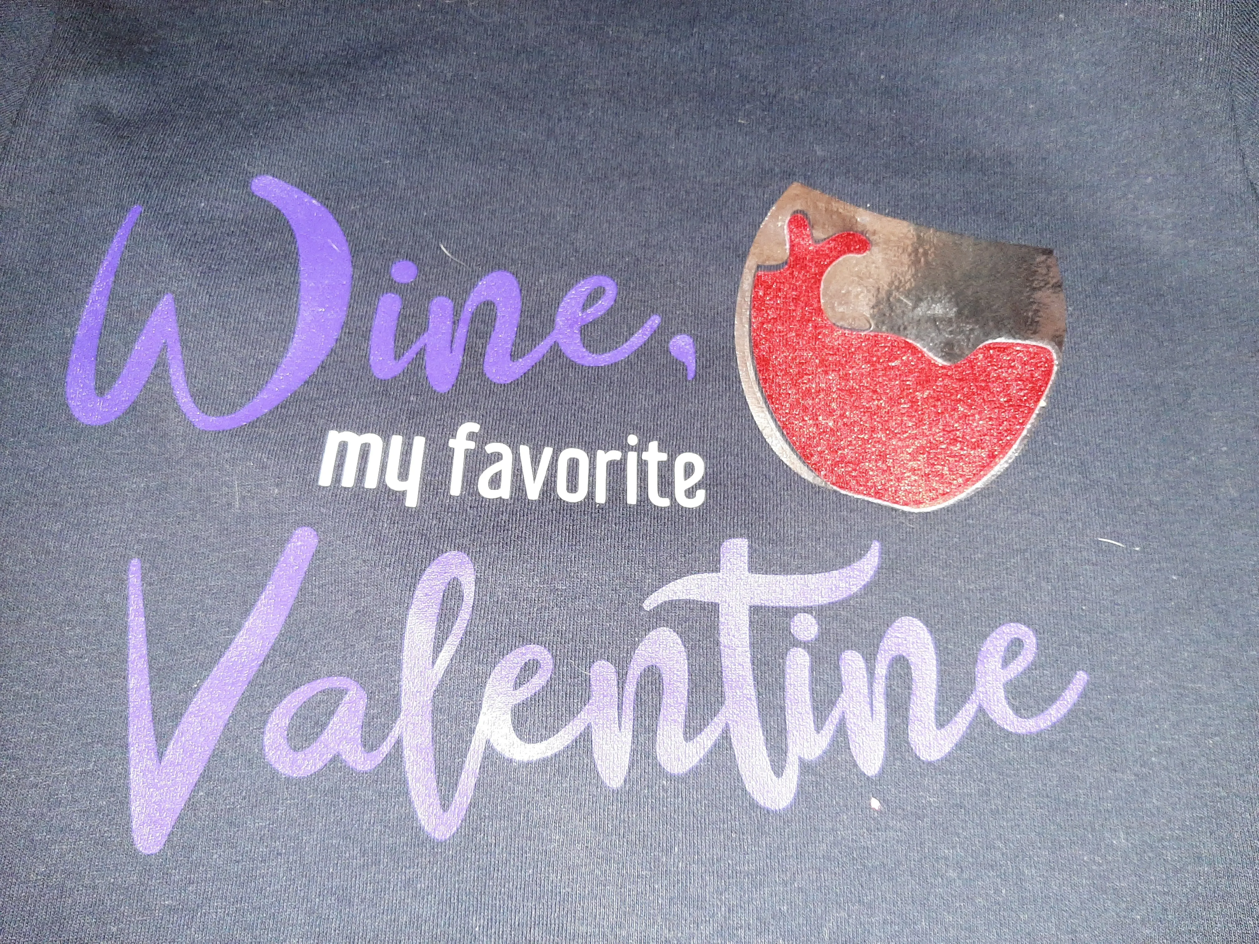 Wine My Favorite Valentine Cut File