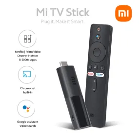 Xiaomi Mi TV Stick (Global Version) 1080P FHD Portable Streaming Media Player |  Google Assistant & Smart Cast