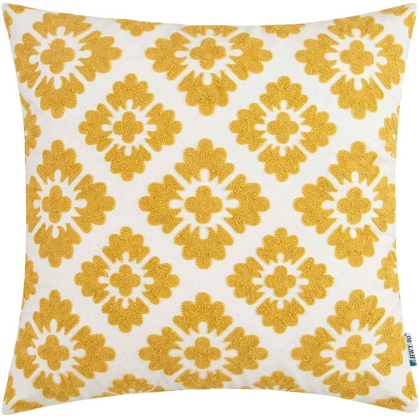 Yellow Diamond Pillow