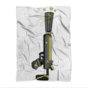 Yellow Weapon Sublimation Throw Blanket