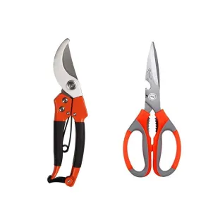 Your Brand Gardening Combo - Tiger Garden Shears Pruners Scissor & & Household/Garden Scissor