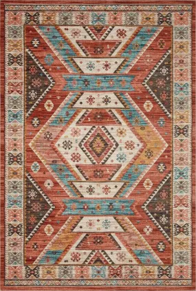 Zion Zio-05 Red/Multi Rug