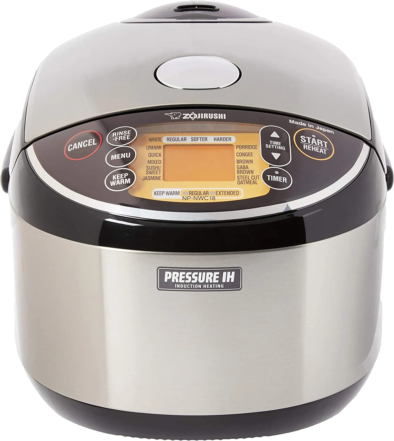 Zojirushi Pressure Induction Heating Rice Cooker & Warmer, 10 Cup